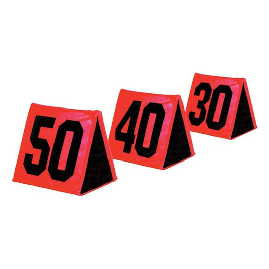 Jaypro Football Foldable Sideline Markers (Set of 11) - FSM-11
