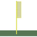 Jaypro Foul Poles - Collegiate 12' - Yellow - BBSBFP-12