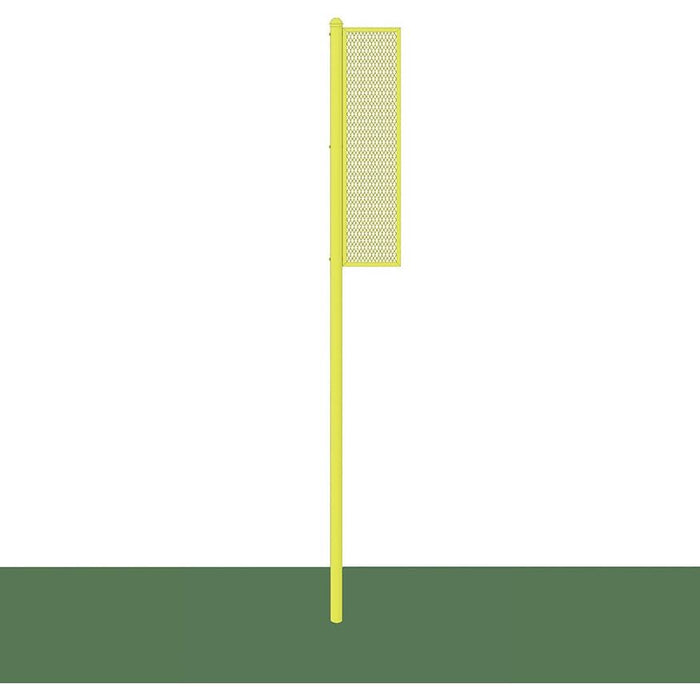 Jaypro Foul Poles - Collegiate Surface Mount 15' Yellow - BBSBFP-15SM