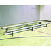 Jaypro Indoor Bleacher - 15 ft. 2 Row - Single Foot Plank - Tip & Roll - BLCH-2TRG