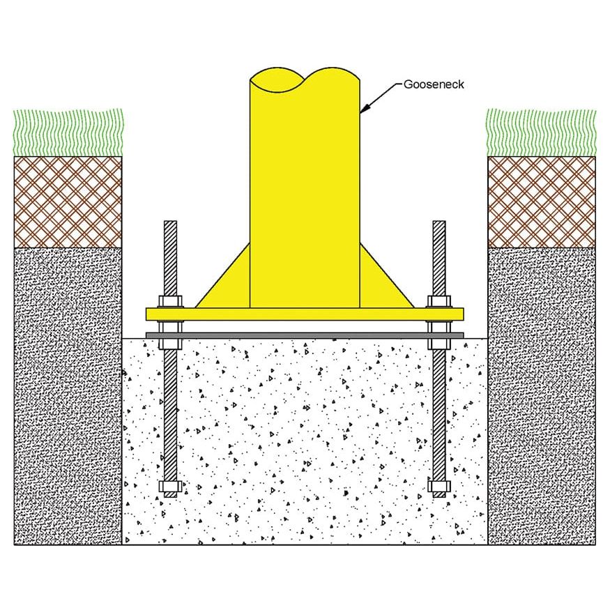 Jaypro Max-1 Football Goal Posts 30' Uprights 6' Offset Leveling Plate