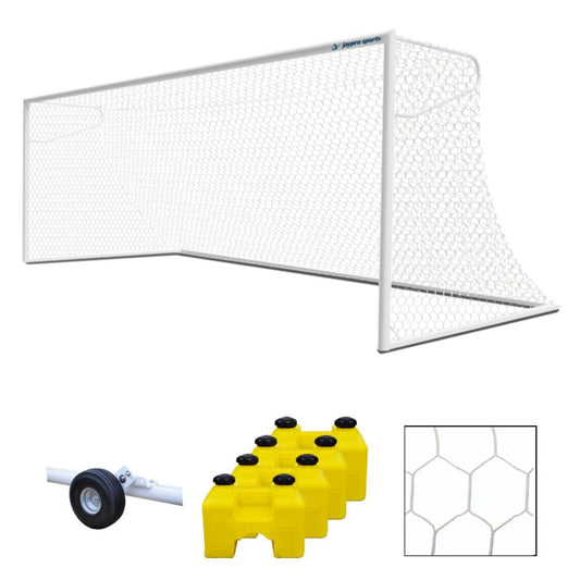 Jaypro Nova Premier Soccer Goal Package (8 ft.H x 24 ft.W x 4 ft.B x 10 ft.D) -  SGP-600PKG