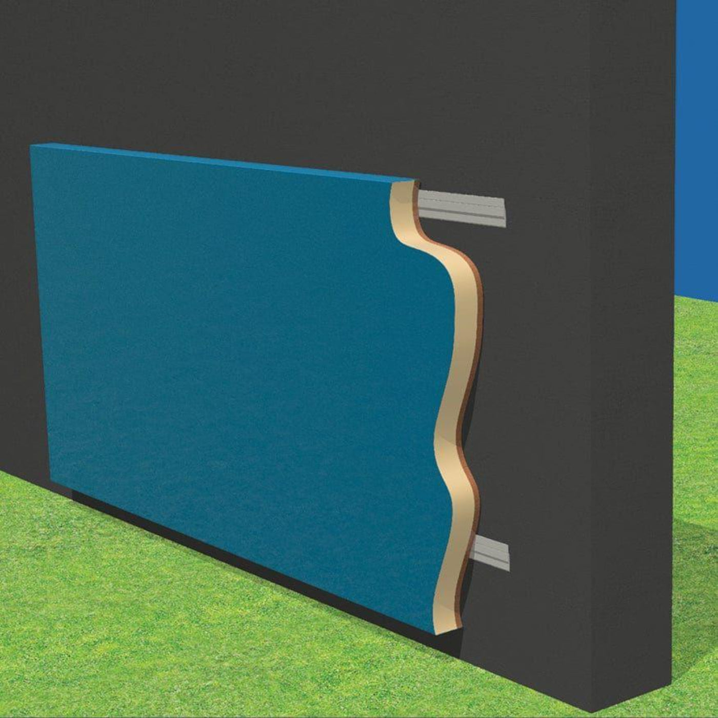 Jaypro Padding - Wall 4' High (Outdoor) - WPO-44