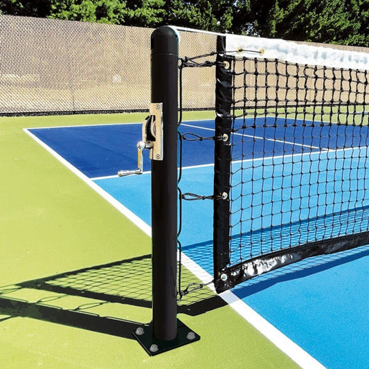 Jaypro Pickleball Deluxe Club Surface Mounted Upright (3 in. Pole) - PKBSM300-BK