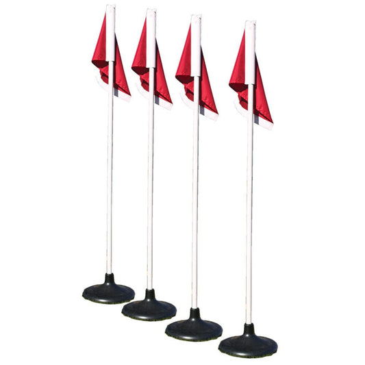 Jaypro Premium Corner Flags with Rubber Base (Set of 4) - RBF-4