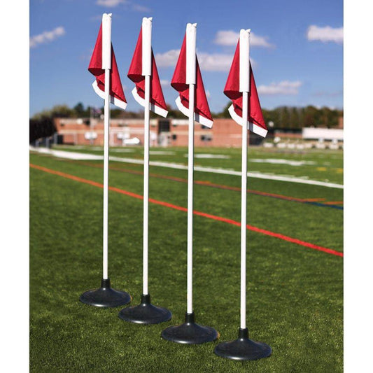 Jaypro Premium Corner Flags with Rubber Base (Set of 4) - RBF-4