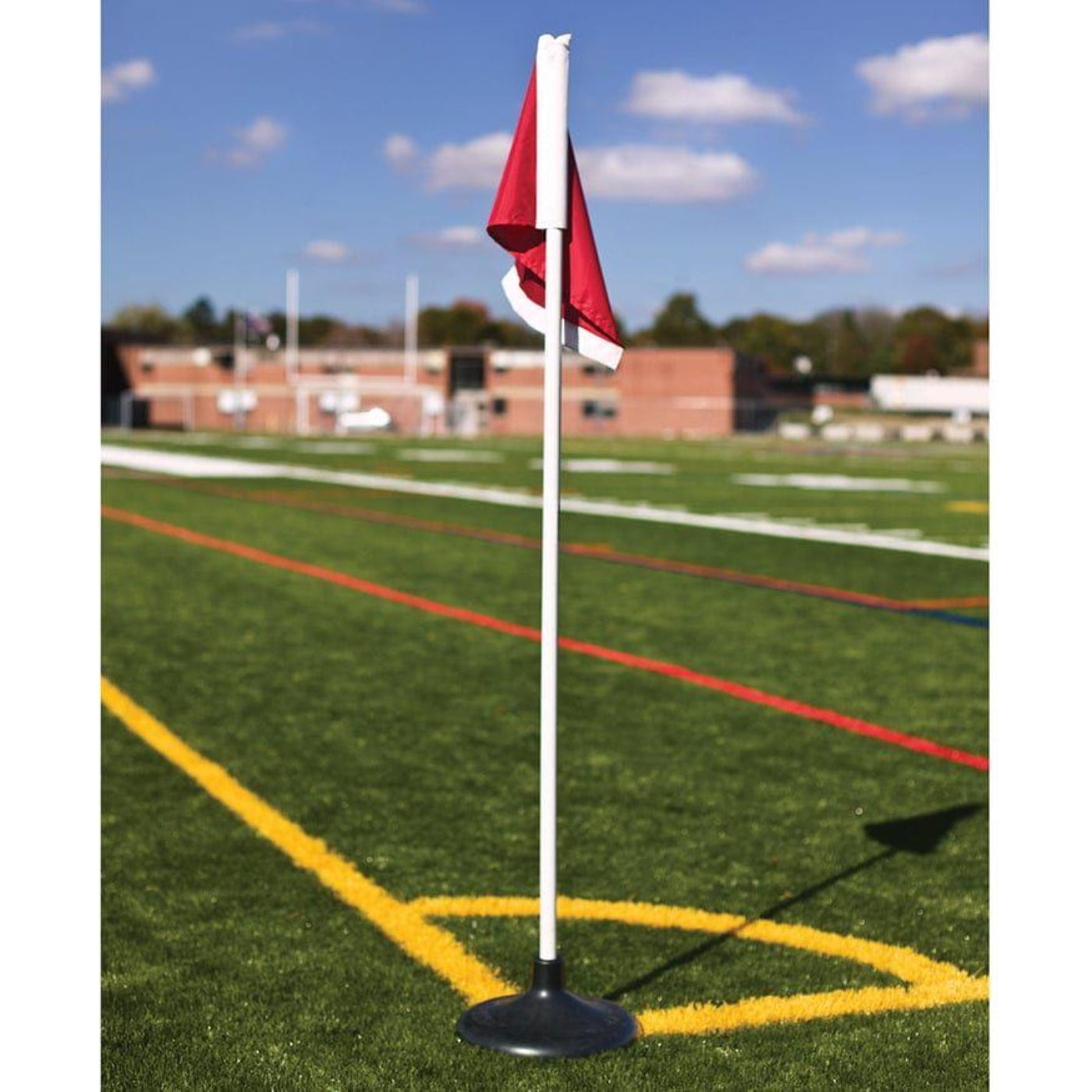 Jaypro Premium Corner Flags with Rubber Base (Set of 4) - RBF-4