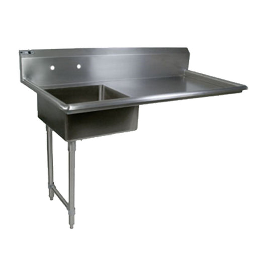 John Boos JDTS-20-50UCL Soiled Straight Undercounter Dishtable - JBJDTS2050UCL