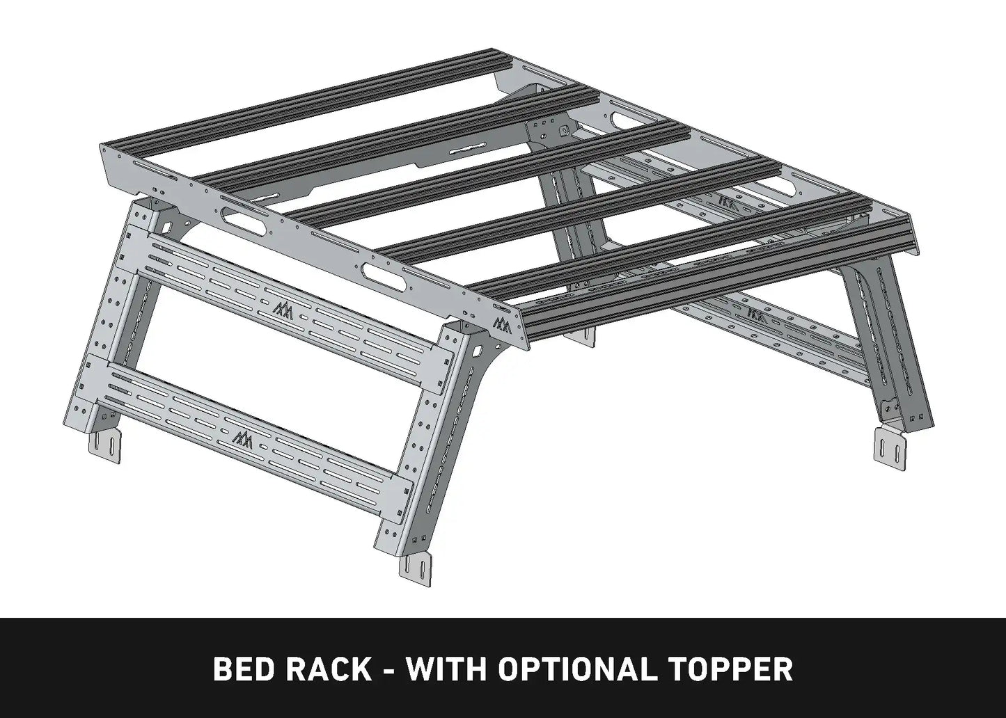 Backwoods Adventure Jeep Gladiator Bed Rack - DRIFTR Topper (Add-on) - BWTT4B-9850-JT