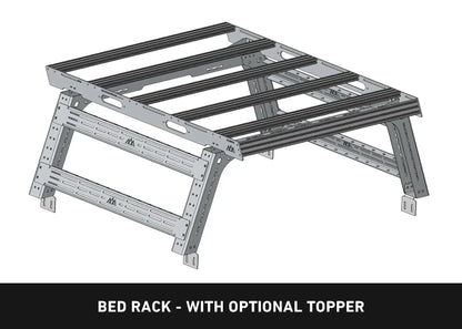 Backwoods Adventure Jeep Gladiator Bed Rack - DRIFTR Topper (Add-on) - BWTT4B-9850-JT