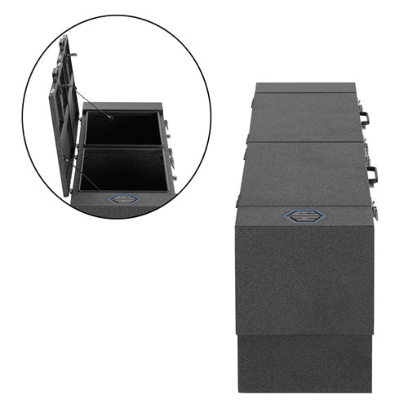 2020-2025 Jeep Gladiator Tool Box Lockable Storage Box Set - Hooke Road - HE.7026-S