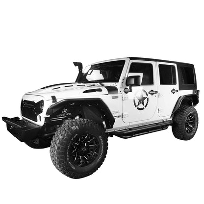 Hooke Road Flux Tubular Fender Flares(07-18 Jeep Wrangler JK) - HE.2022A+HE.2022B