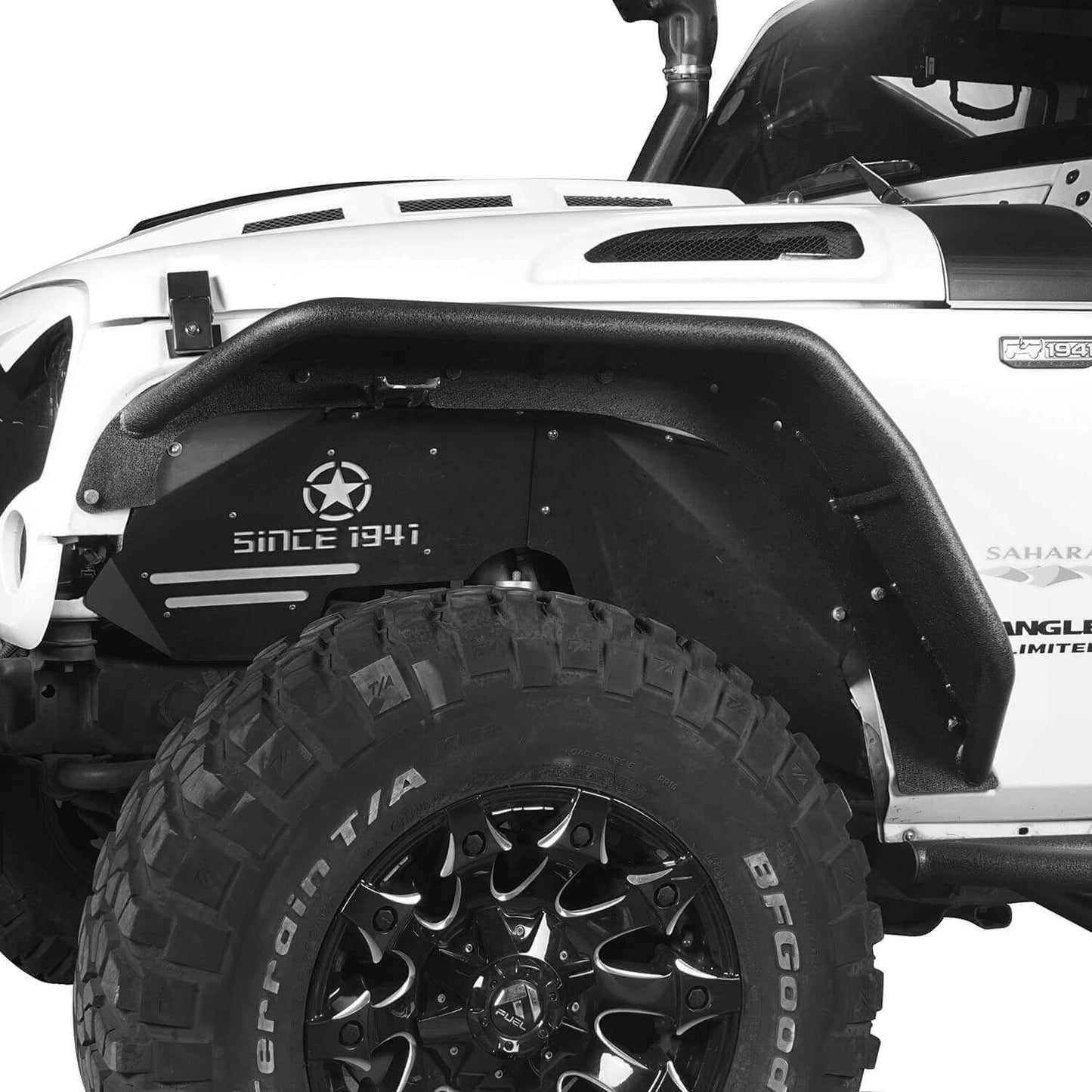 Hooke Road Flux Tubular Fender Flares(07-18 Jeep Wrangler JK) - HE.2022A+HE.2022B