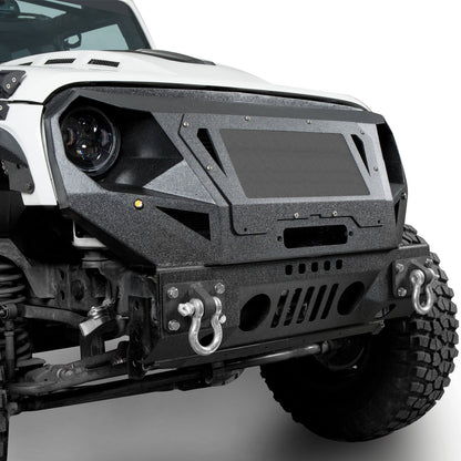 Hooke Road Offroad Aftermarket Front Bumpers For 2007-2018 Jeep Wrangler JK/JKU - HE.2038&Z02