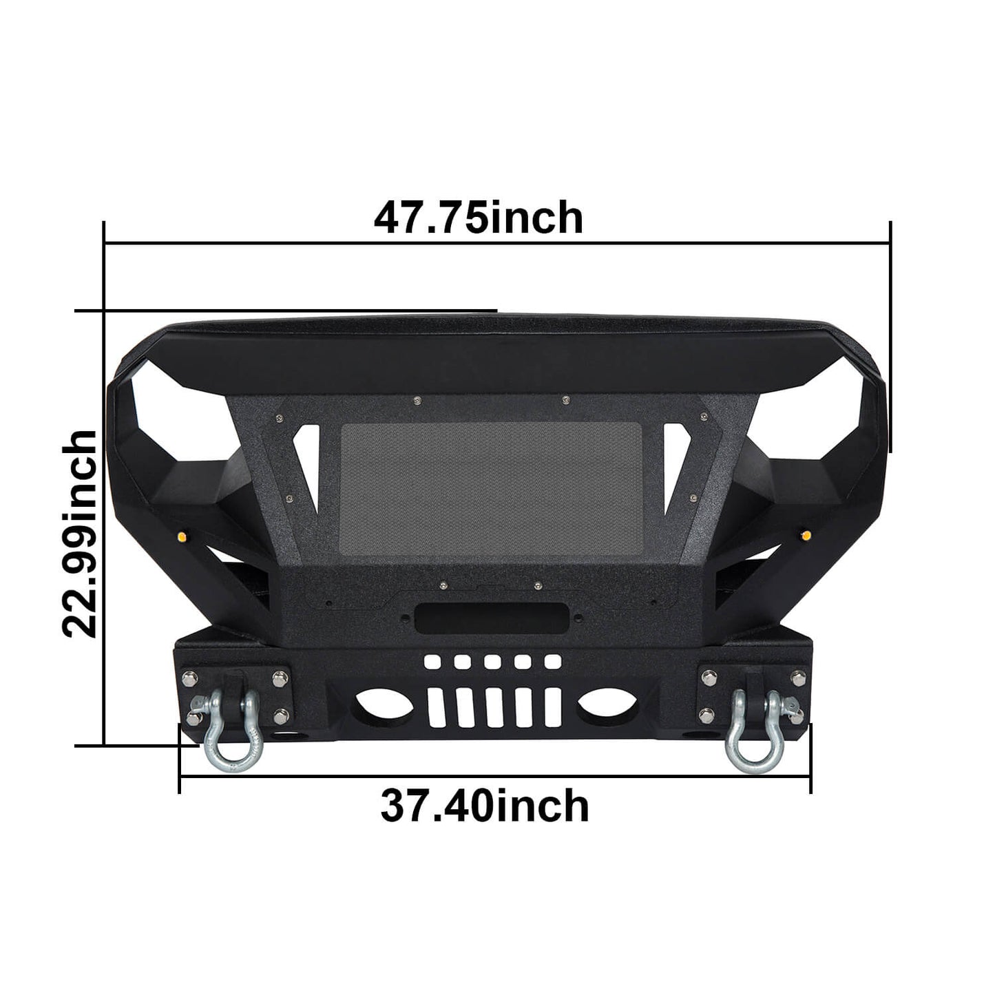 Hooke Road Offroad Aftermarket Front Bumpers For 2007-2018 Jeep Wrangler JK/JKU - HE.2038&Z02