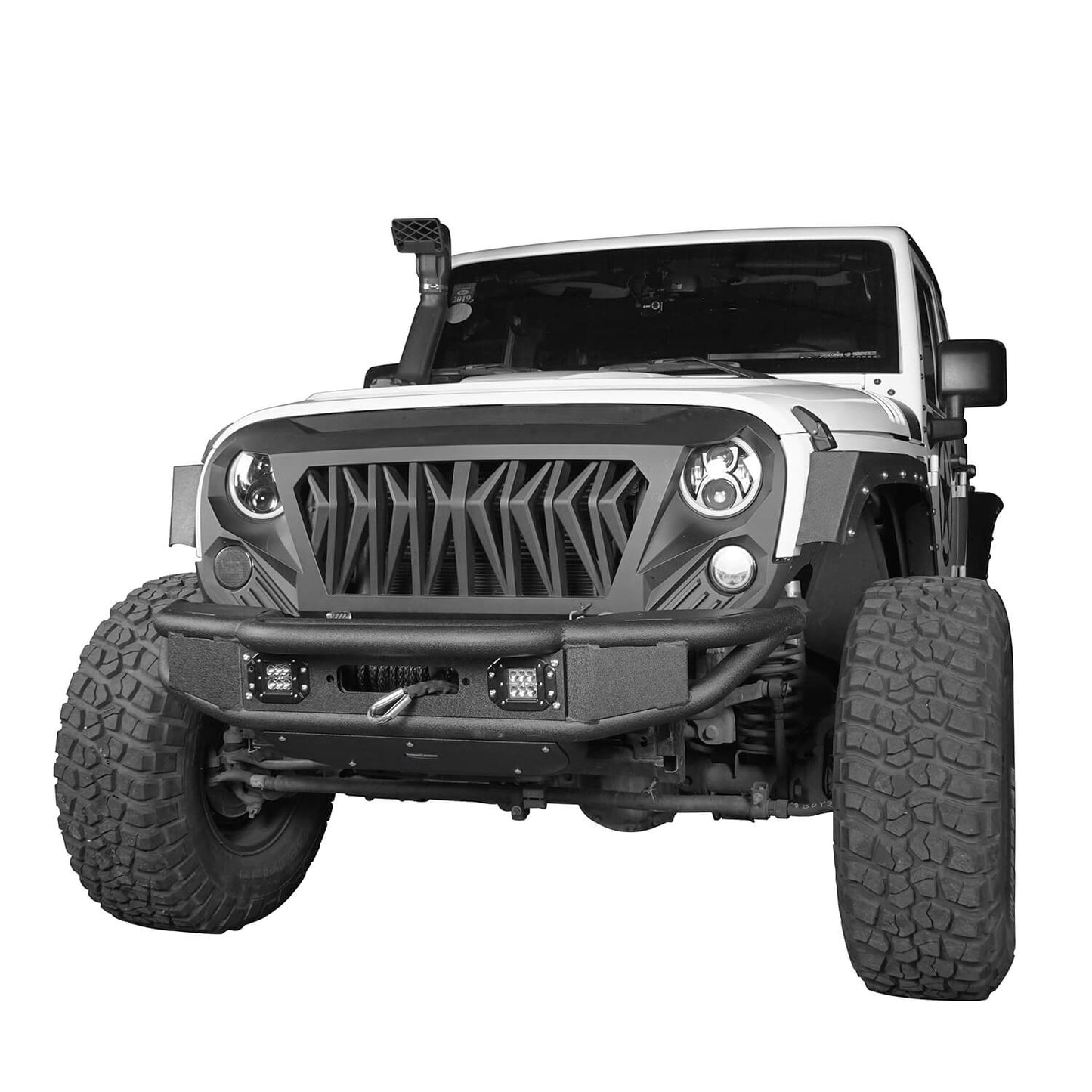 Hooke Road Offroad Aftermarket Front Bumpers For 2007-2018 Jeep Wrangler JK/JKU - HE.2038&Z02