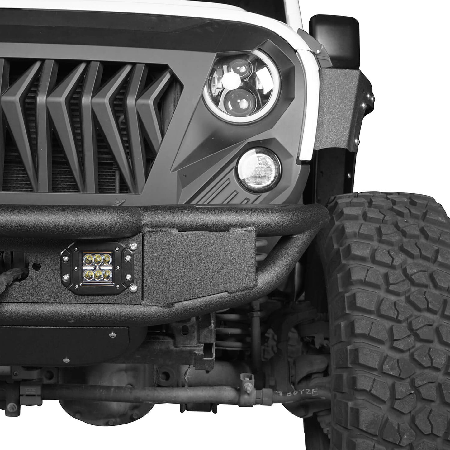 Hooke Road Offroad Aftermarket Front Bumpers For 2007-2018 Jeep Wrangler JK/JKU - HE.2038&Z02