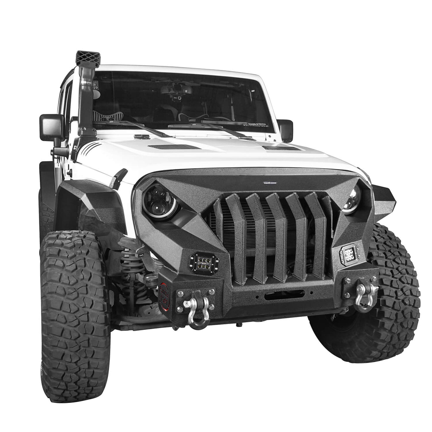 Hooke Road Offroad Aftermarket Front Bumpers For 2007-2018 Jeep Wrangler JK/JKU - HE.2038&Z02