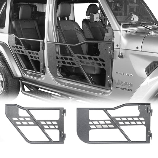 Hooke Road 4 Door Tubular Door & Running Boards(18-25 Jeep Wrangler JL) - HE.3006-1+HE.3009