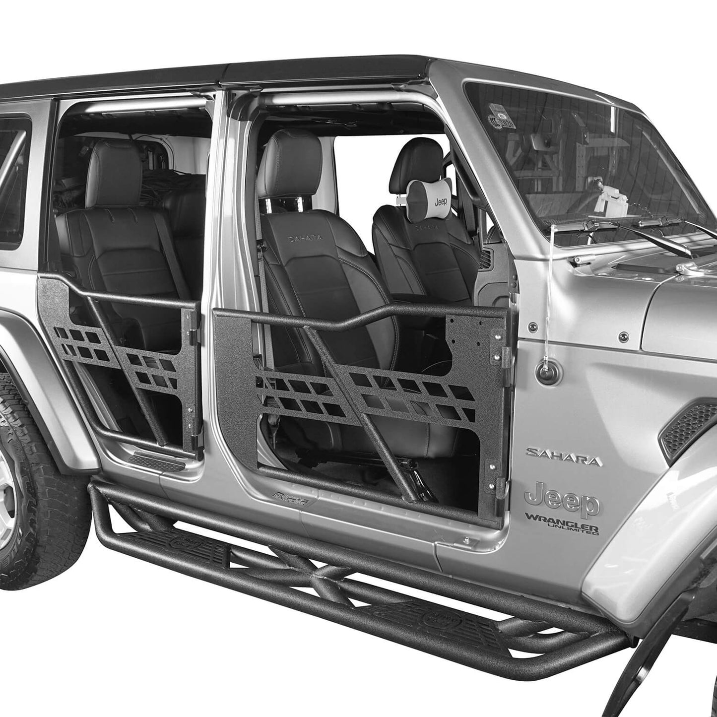 Hooke Road 4 Door Tubular Door & Running Boards(18-25 Jeep Wrangler JL) - HE.3006-1+HE.3009