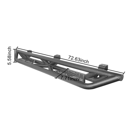 Hooke Road 4 Door Tubular Door & Running Boards(18-25 Jeep Wrangler JL) - HE.3006-1+HE.3009