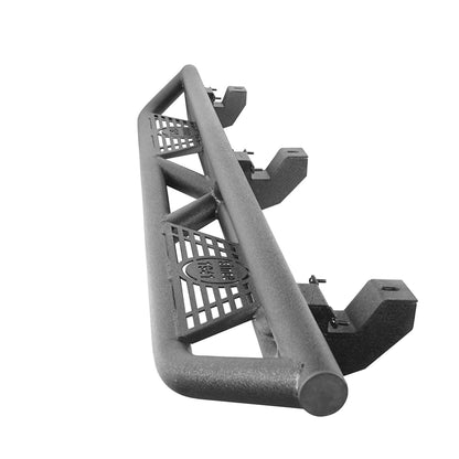 Hooke Road Tube Side Steps Running Boards w/"SINCE 1941" Logo(18-25 Jeep Wrangler JL 4 Door) - HE.3006-1
