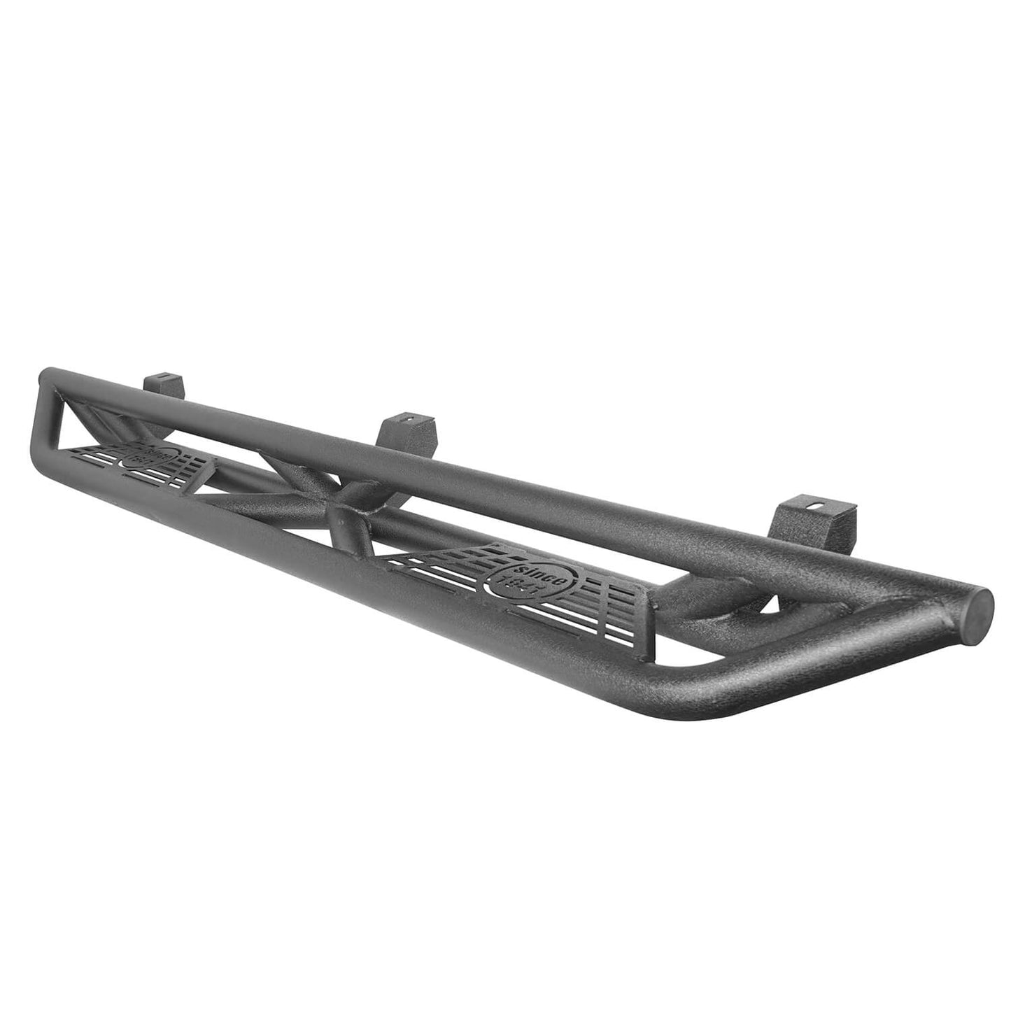 Hooke Road Tube Side Steps Running Boards w/"SINCE 1941" Logo(18-25 Jeep Wrangler JL 4 Door) - HE.3006-1