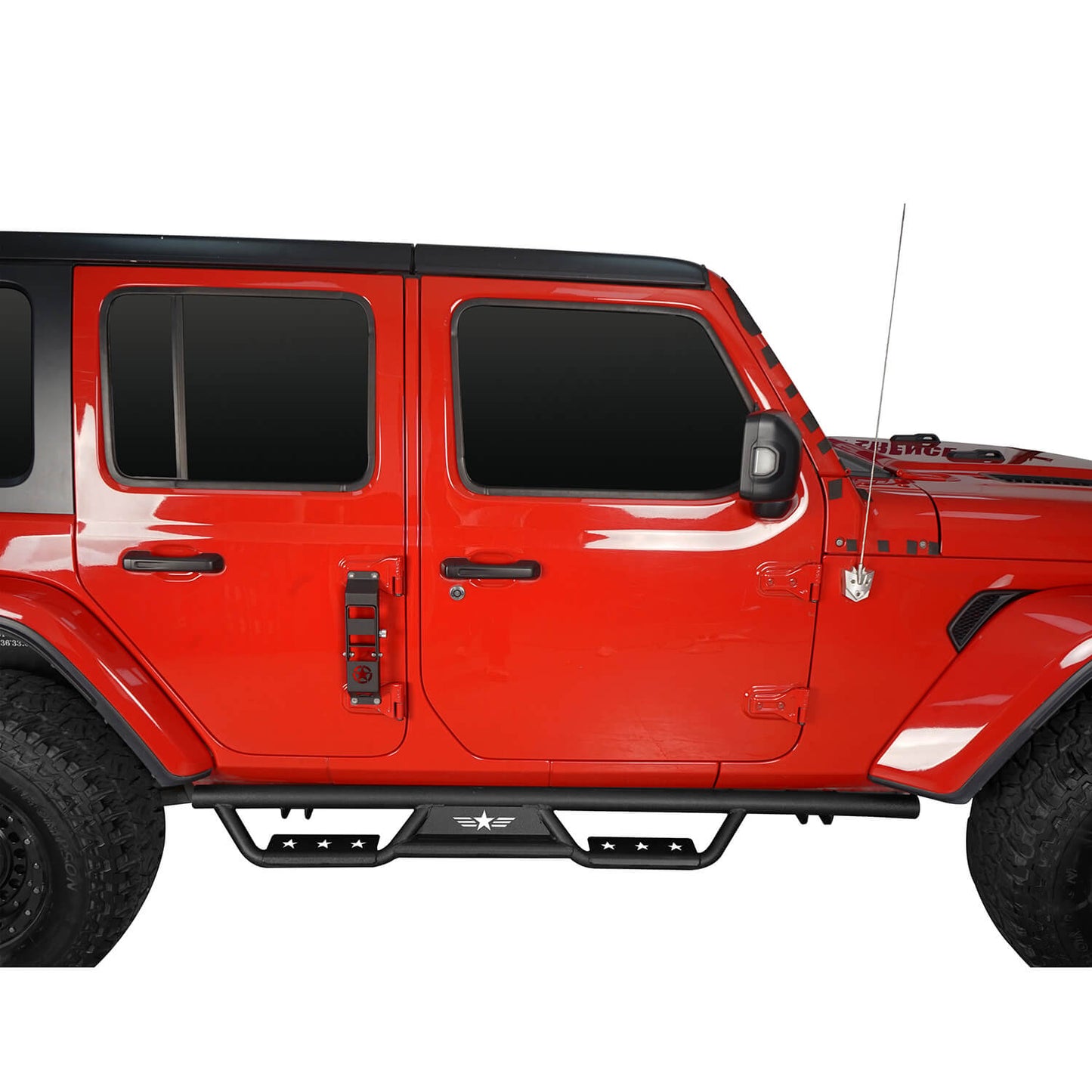 Hooke Road 4-Door Tubular Doors & Side Steps(18-25 Jeep Wrangler JL) - HE.3005-1+HE.3009