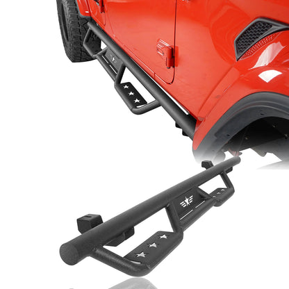 Hooke Road 4-Door Tubular Doors & Side Steps(18-25 Jeep Wrangler JL) - HE.3005-1+HE.3009