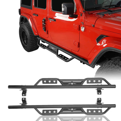 Hooke Road 4-Door Tubular Doors & Side Steps(18-25 Jeep Wrangler JL) - HE.3005-1+HE.3009