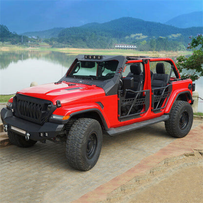 Hooke Road Jeep JL & JT 4 Doors Tubular Half Door Guards(18-25 Jeep Wrangler JL & Gladiator JT)  - HE.3009