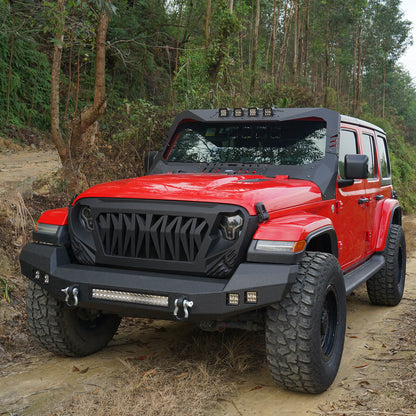 Hooke Road Climber Full Width Front Bumper(18-25 Wrangler JL , 4XE & 20-25 Gladiator JT)  - HE.3011-S