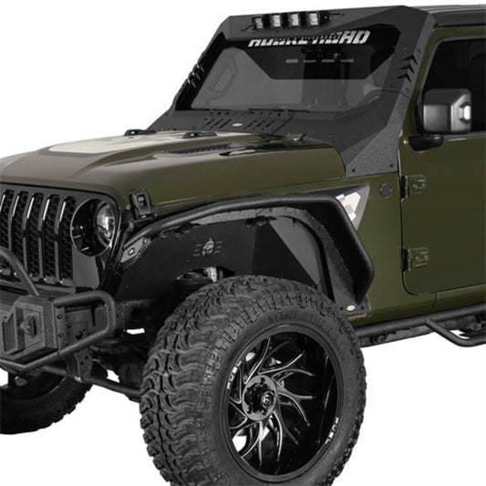 Hooke Road Flux Tube Fender Flares (20-25 Jeep Gladiator JT) - HE.7021A+HE.7021B