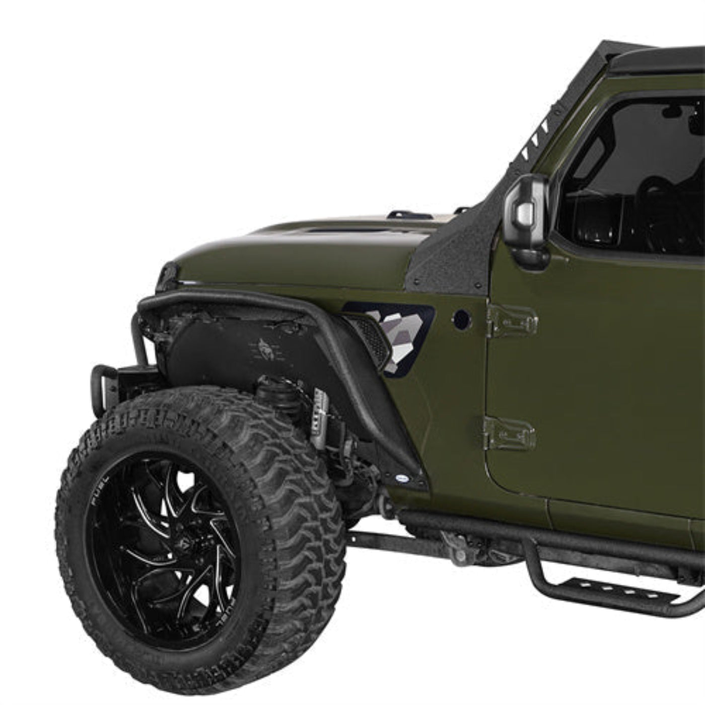 Hooke Road Flux Tube Fender Flares (20-25 Jeep Gladiator JT) - HE.7021A+HE.7021B