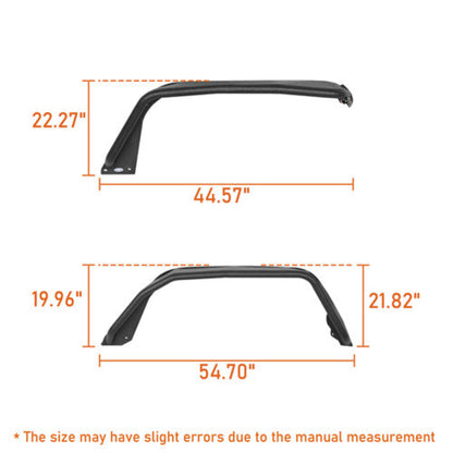 Hooke Road Flux Tube Fender Flares (20-25 Jeep Gladiator JT) - HE.7021A+HE.7021B