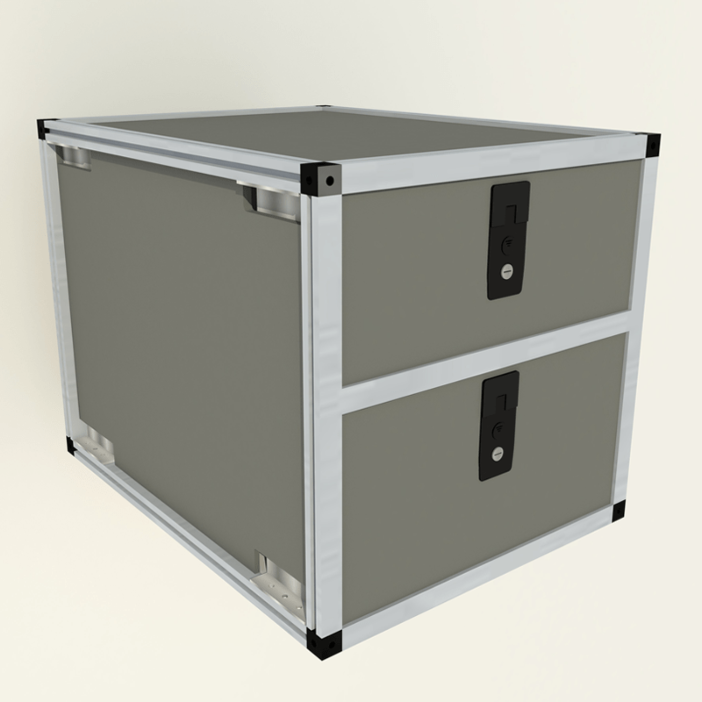 GOOSE GEAR Jeep Wrangler JK/JKU 2007-2018 - Double Drawer Module - 19 3/16" Wide x 25" Depth - 4966-GGR-SH