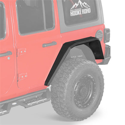 2018-2025 Jeep Wrangler JL Aluminum Rear Fender Flares - Hooke Road - HE.3077-S