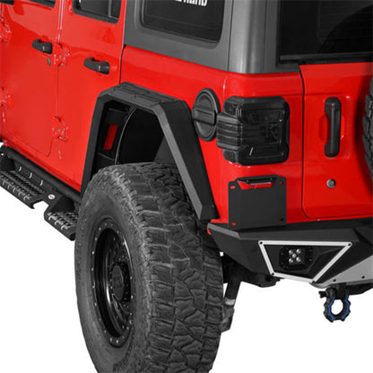 2018-2025 Jeep Wrangler JL Aluminum Rear Fender Flares - Hooke Road - HE.3077-S