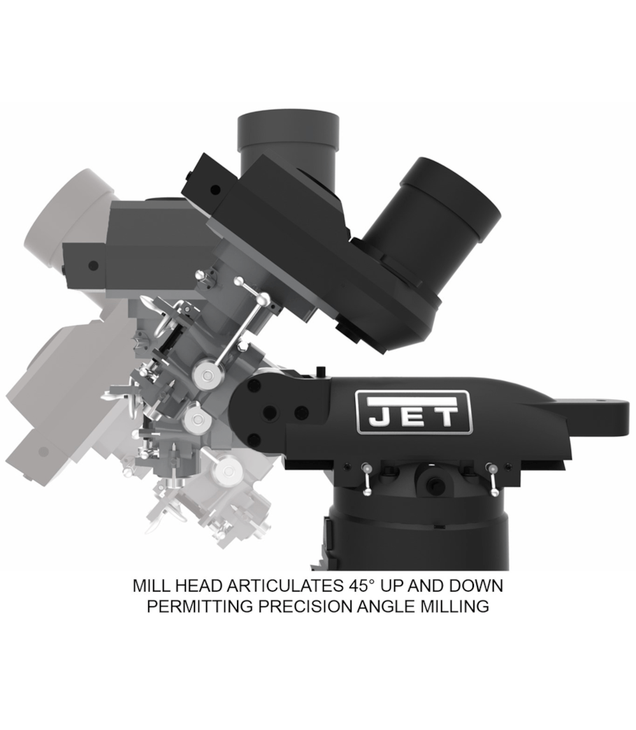 JET Elite ETM-949 Mill with X, Y-Axis JET Powerfeeds - JT9-894105