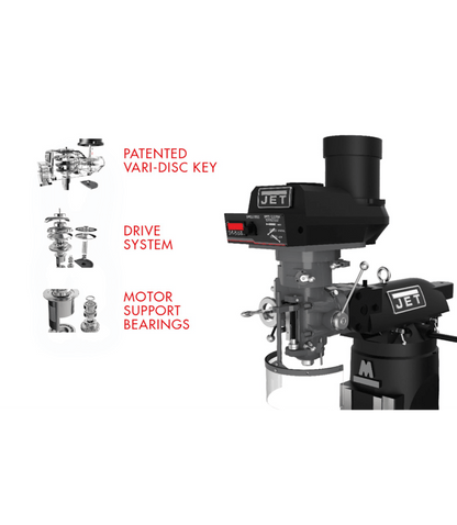 JET Elite ETM-949 Mill with X, Y-Axis JET Powerfeeds - JT9-894105