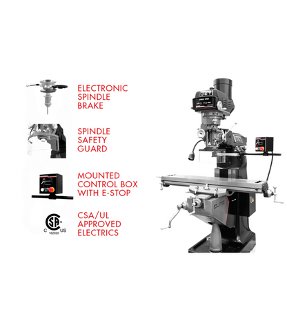 JET Elite ETM-949 Mill with X, Y-Axis JET Powerfeeds - JT9-894105