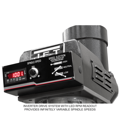 JET Elite ETM-949 Mill with X, Y, Z-Axis JET Powerfeeds and USA Made Air Draw Bar - JT9-894108