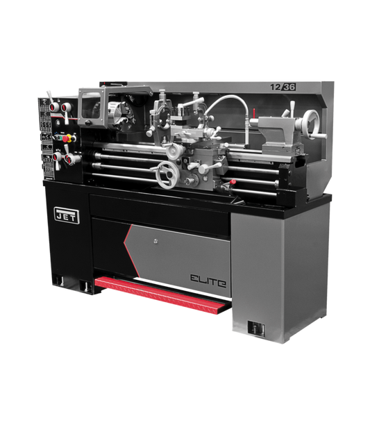 JET Elite Lathe E-1236VS with ACU-RITE 303 DRO with Taper Attachment and Collet Closer - JT9-892314