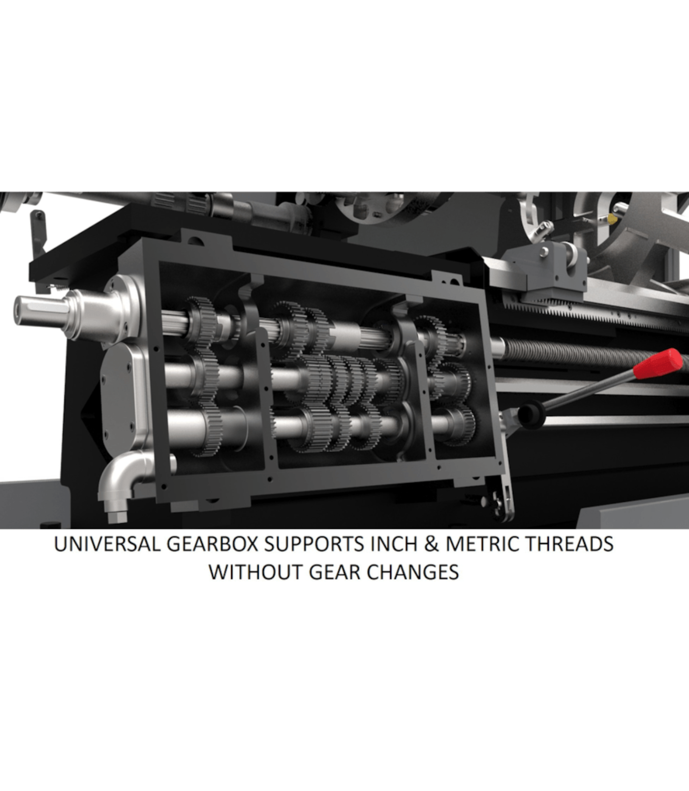 JET Elite EGH-1740, Elite 17x40 Large Spindle Bore Geared Head Lathe - JT9-892100