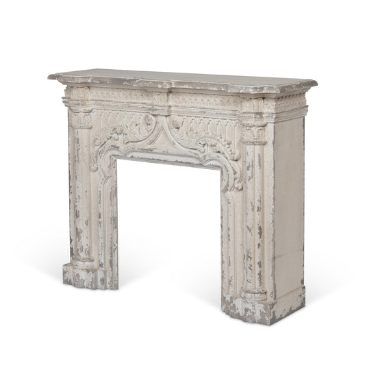 Park Hill Collection Grand Maison Fireplace Mantel – Artisan Antiqued Pine & MDF Design, 40 lb Capacity, Handcrafted Elegance - EER36004