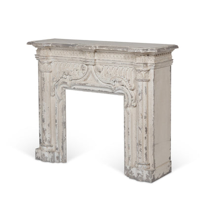Park Hill Collection Grand Maison Fireplace Mantel – Artisan Antiqued Pine & MDF Design, 40 lb Capacity, Handcrafted Elegance - EER36004