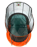 JumpKing 10’ x 17’ Oval Multi Level Heavy Duty Trampoline With Toss Game and Hoop Accessory Model  - JKLCOV1017C4