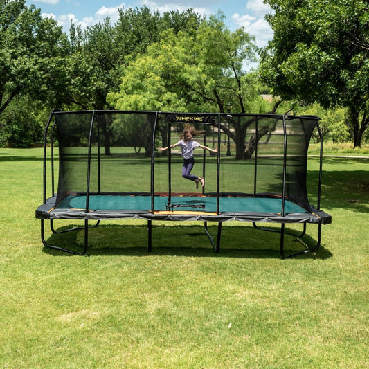 JumpKing Rectangular Trampoline 10’x18’ Pro Model  - JKRC1018HEC3V2