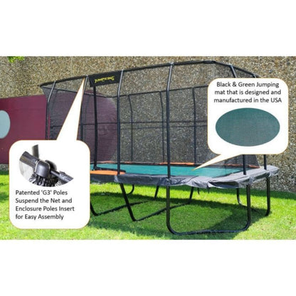 Jumpking Rectangular Trampoline 10'x18' PRO - JKRC1018HEC3