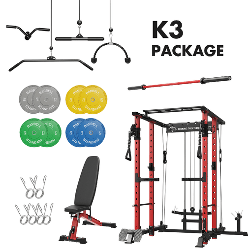 Mikolo Fitness K3 Home Gym Package - HP-K3-RRR-1